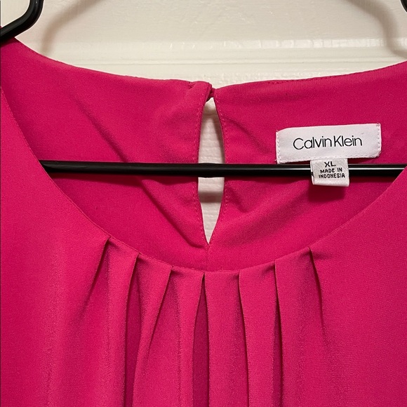 Calvin Klein Magenta Sleeveless Blouse - Picture 3 of 7